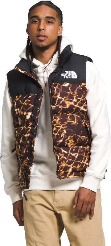 Coal Brown Water Distortion Print - TNF Black