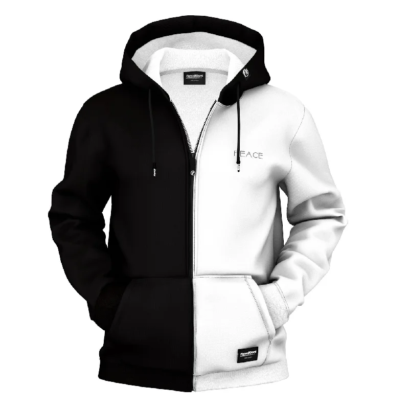 Practical Men's Water-Resistant HoodiesTogether In Peace Zip Up Hoodie