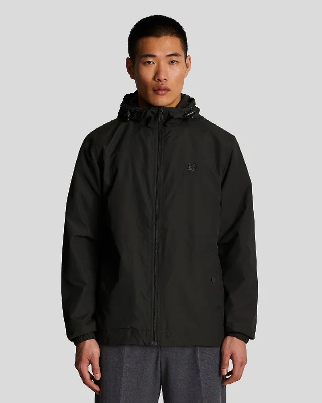 Men's Coats for TravelTonal Eagle Zip Through Hooded Jacket