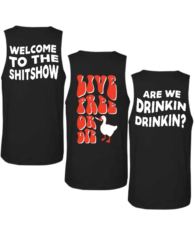 Men's Shirts with Pin CollarsToo Turnt Tank Tops