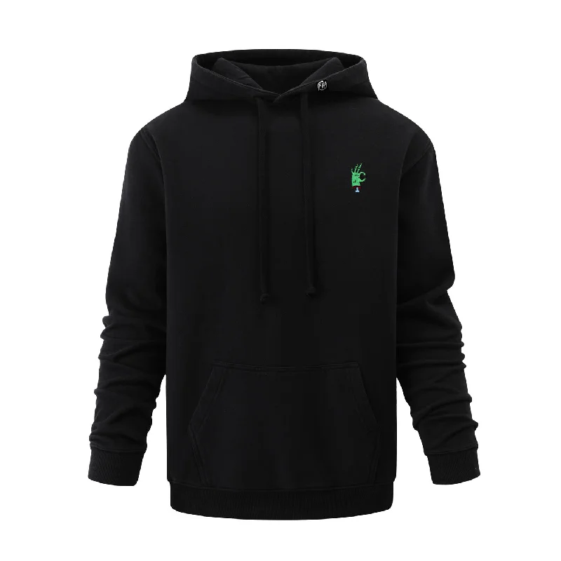 Men's Hoodies for Outdoor ActivitiesZombie OK Embroidered Hoodie