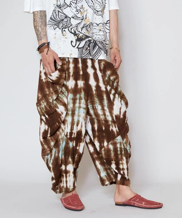 Men's Pants with Adjustable CuffsTie Dye Harem Pants