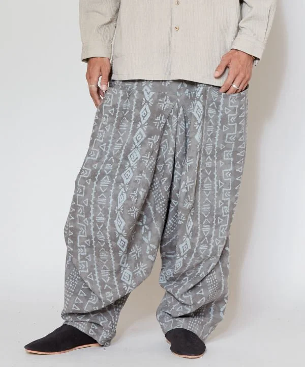 Warm Men's Fleece-Lined PantsBogolan Inspired Versatile Pants