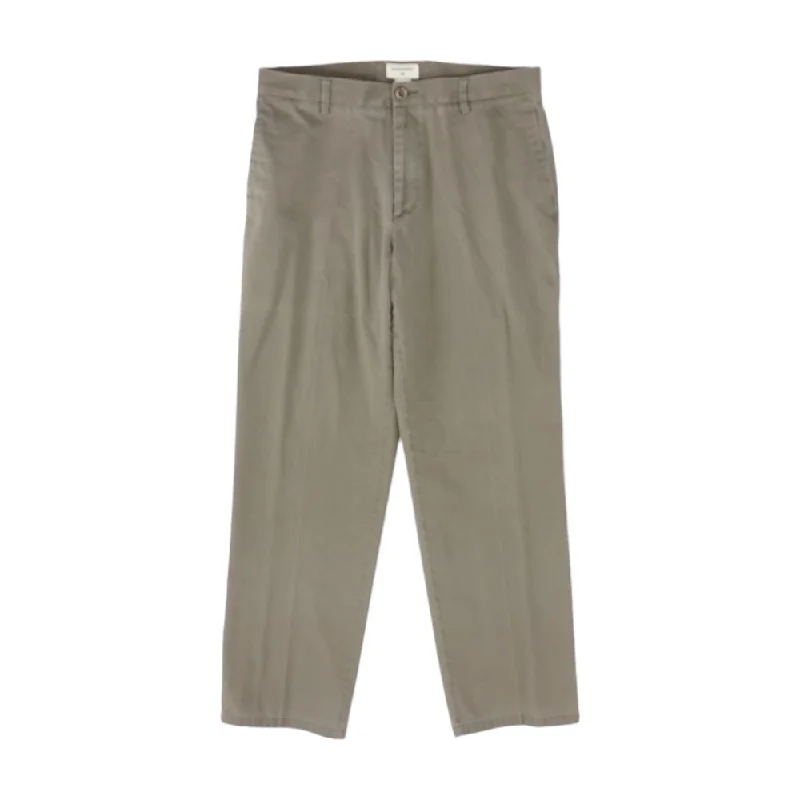 Men's Pants with Ripped and Distressed DetailsBrown Solid Chino Pants