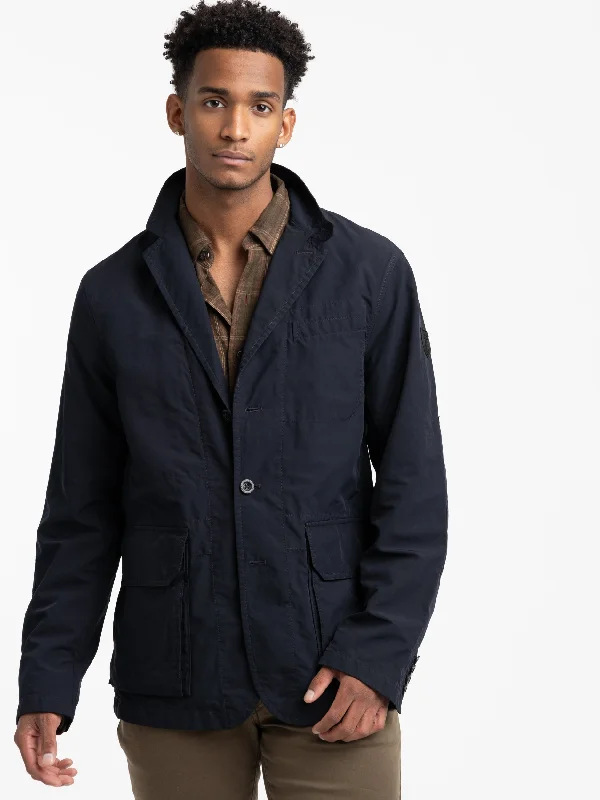 Men's Coats for Rainy WeatherCollection Navy Twill Jacket