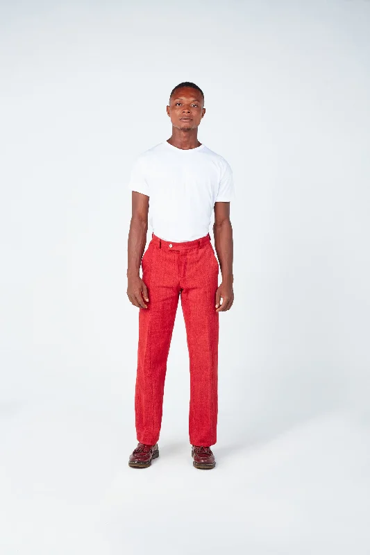 Men's Patterned Pants with Animal PrintsFela X Straight Cut Pant