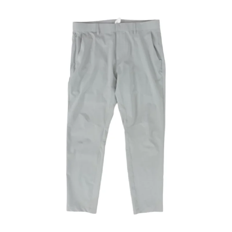 Men's Pants with Shallow PocketsGray Solid Active Pants