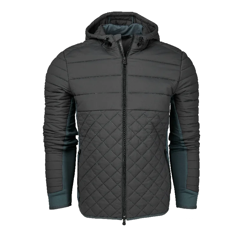 Functional Men's Ski JacketsHooded Yukon Ultralight Hybrid Jacket