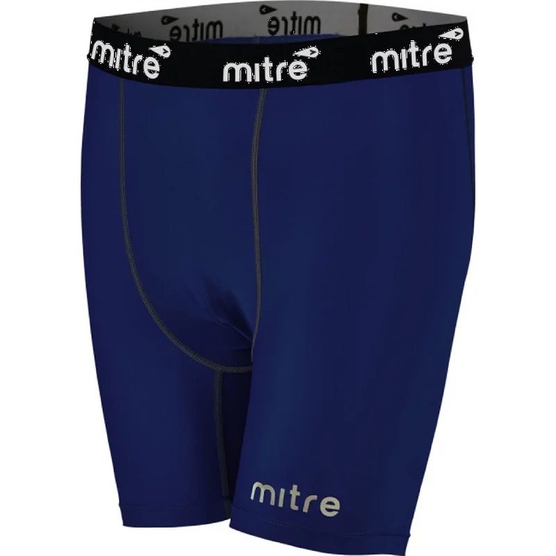 Men's Pants with Logo EmbossmentsMitre Mens Neutron Compression Shorts