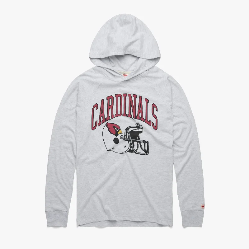 Durable Men's Work ShirtsArizona Cardinals Helmet Lightweight Hoodie