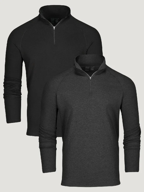 Performance Enhancing Compression Men's SportswearBasic Performance Quarter Zip 2-Pack