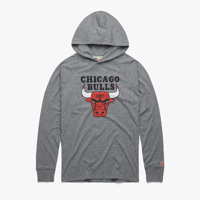 Men's Shirts with Embroidered DesignsChicago Bulls Logo Lightweight Hoodie