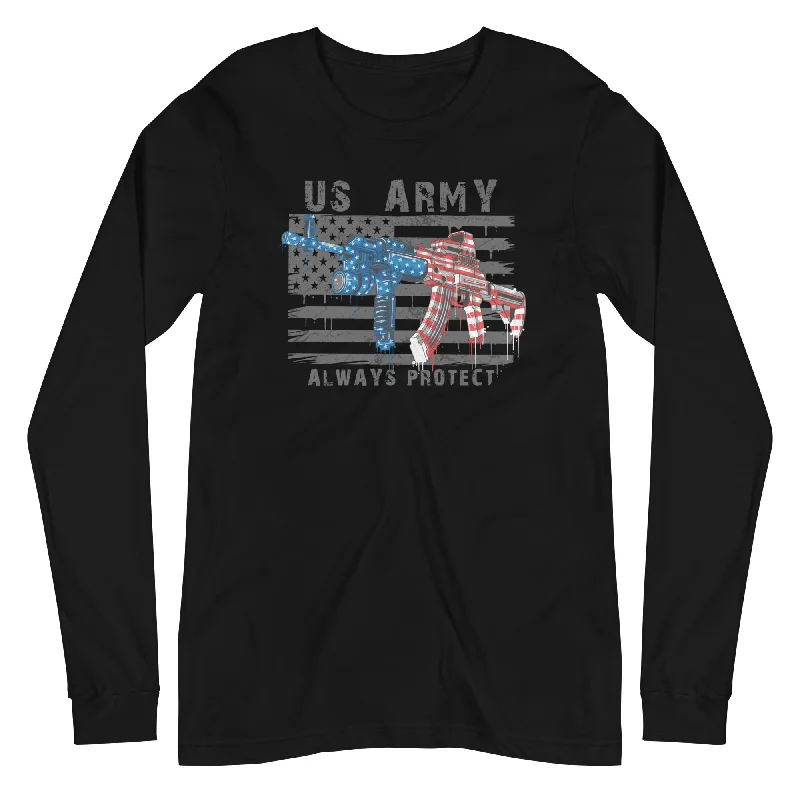 Men's Long-Sleeved ShirtsCLT - Always Protect Long Sleeve