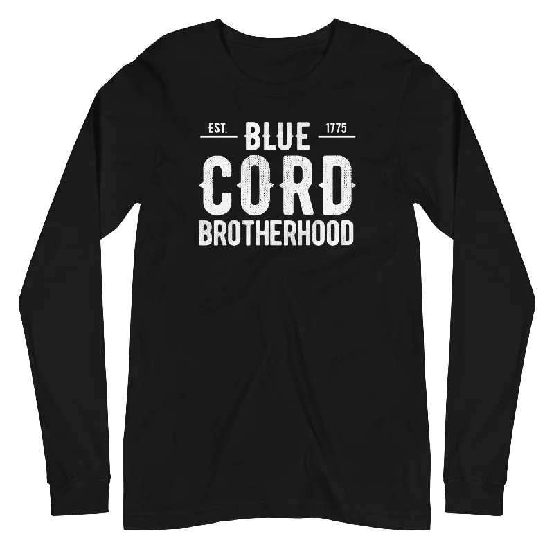 Men's Shirts with Wrinkle-Resistant FabricCLT - Blue Cord Brotherhood Long Sleeve