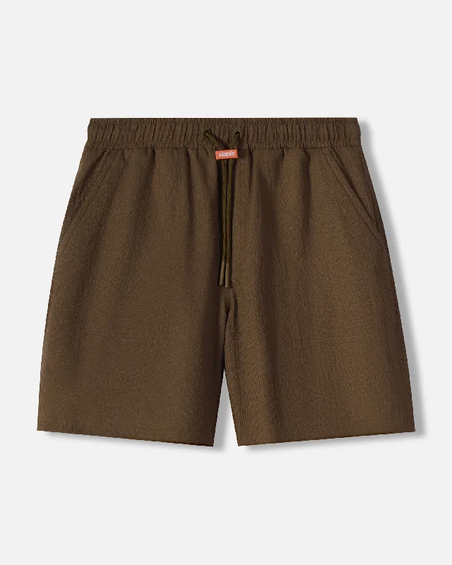 Men's Pants with Contrast StitchingCommodore Woven Short