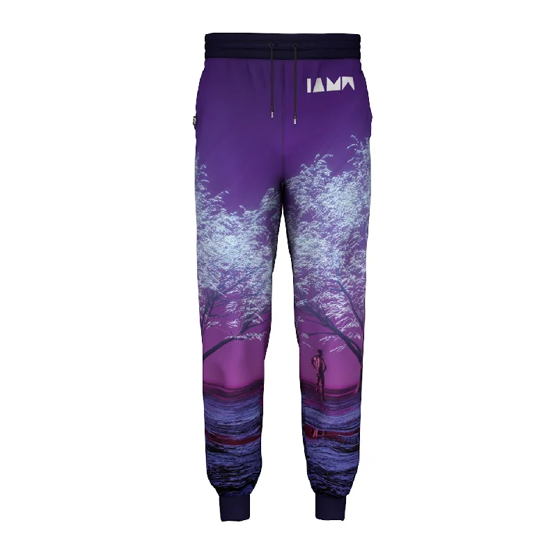 Men's Pants with Turn-Up CuffsCosmic Blossom Sweatpants