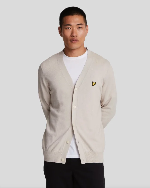 Workout-Ready Men's SportswearCotton Merino V Neck Cardigan