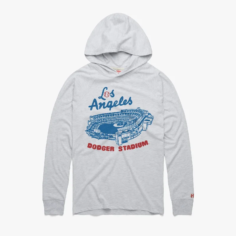 Men's Shirts for BoatingDodger Stadium Los Angeles Lightweight Hoodie