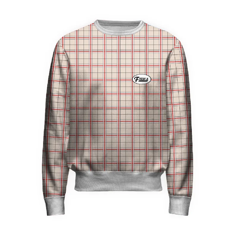 Stylish Men's SportswearFresh XPlaid Sweatshirt