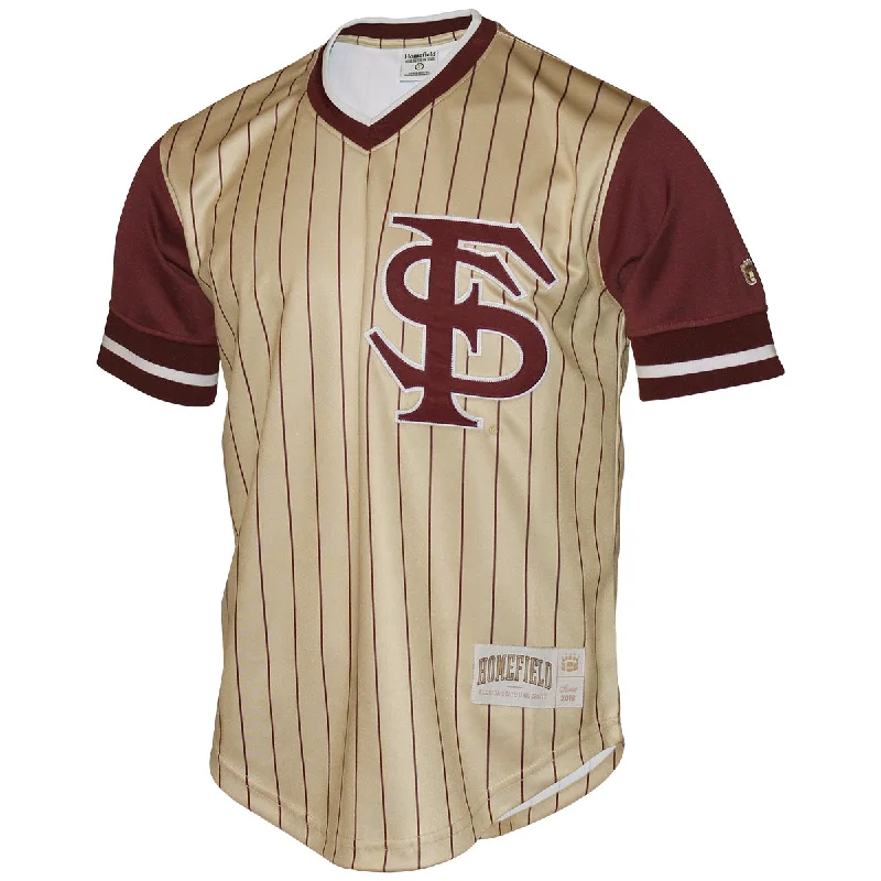 Technical Performance Men's SportswearHomefield Men's Florida State 2000's Inspired Baseball Pinstripe Pullover - Gold