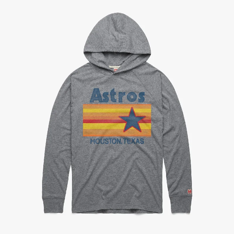 Men's Shirts with Contrast CollarsHouston Astros Jersey Lightweight Hoodie