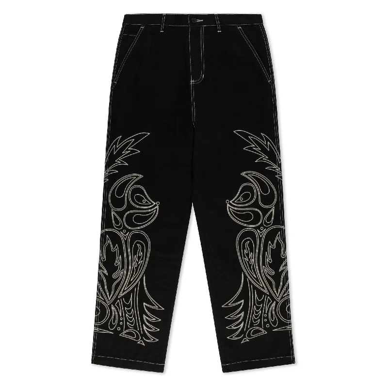 Men's High-Waisted Pants for a Retro StyleHowdy Pants (Black)