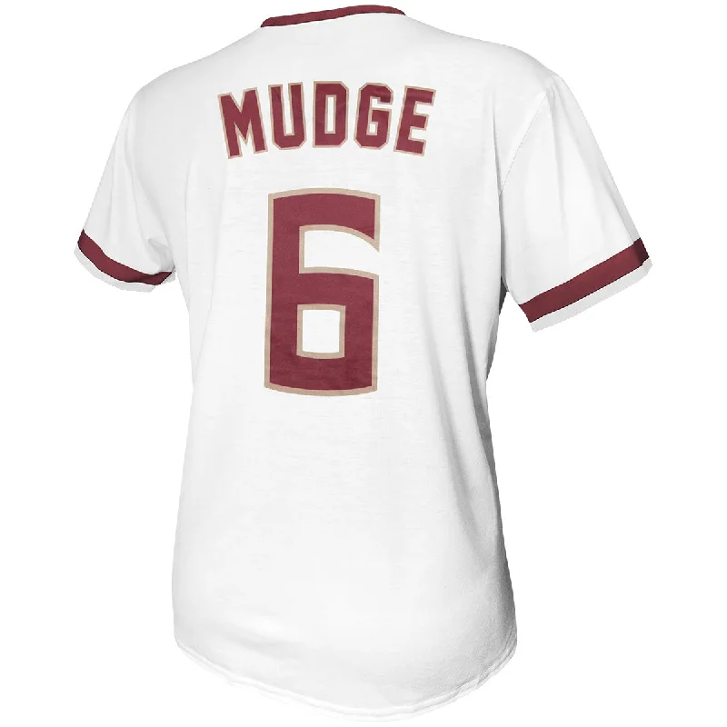 Odor-Resistant Men's SportswearRetro Brand Kaley Mudge #6 Softball Jersey - White