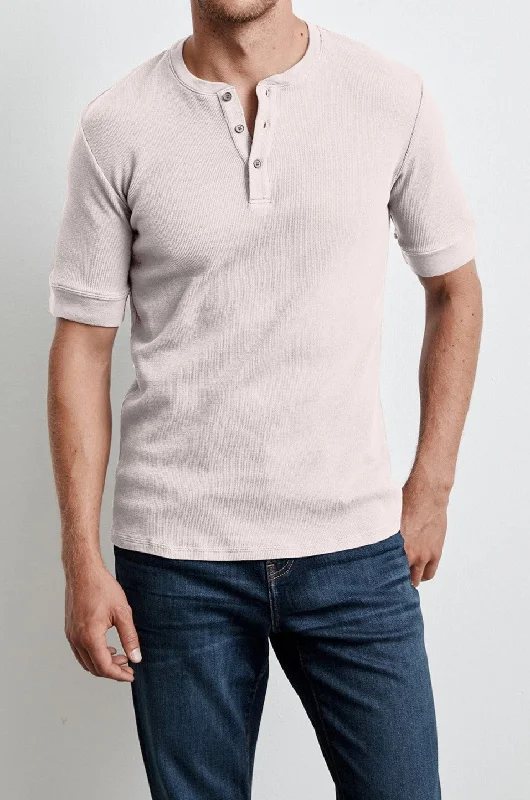 Men's Shirts with Mock NecksLARRY THERMAL KNIT HENLEY