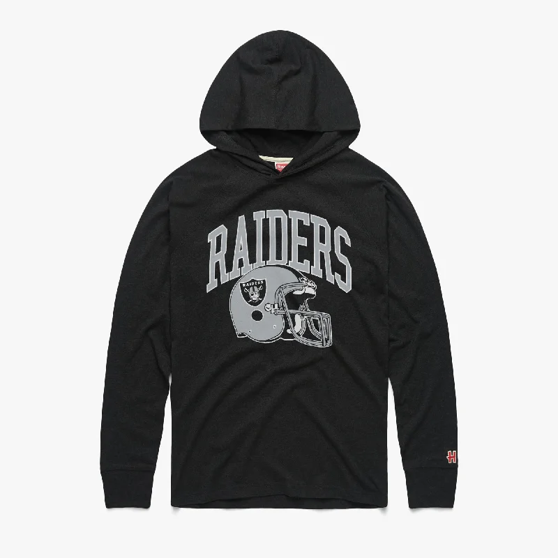 Men's Shirts with High NecksLas Vegas Raiders Helmet Lightweight Hoodie