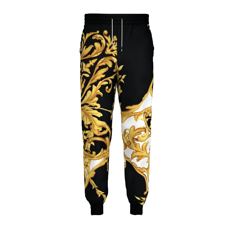 Men's Pants with Patchwork PatternsLavish Sweatpants