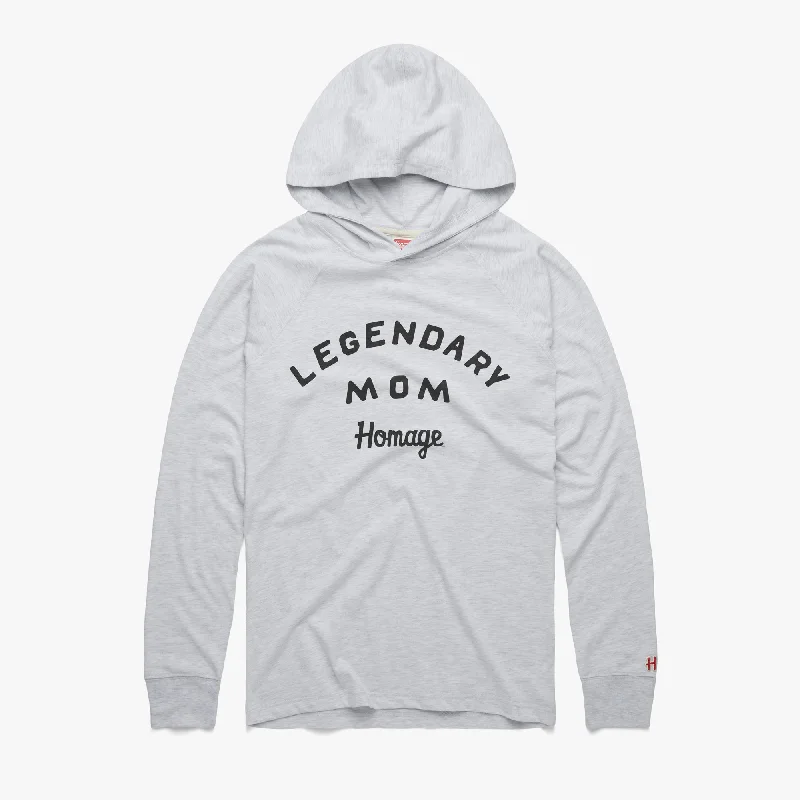 Men's Shirts with Appliquéd SleevesLegendary Mom Lightweight Hoodie