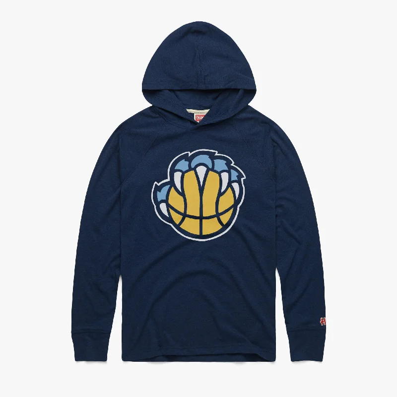 Men's Shirts with Asymmetrical HemlinesMemphis Grizzlies Logo Lightweight Hoodie