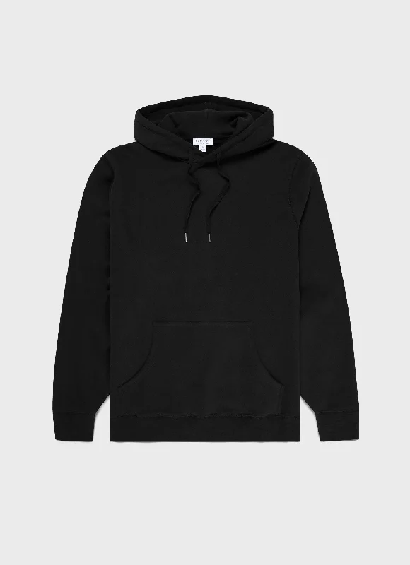 Durable Workout Men's SportswearMen's Loopback Hoodie in Black