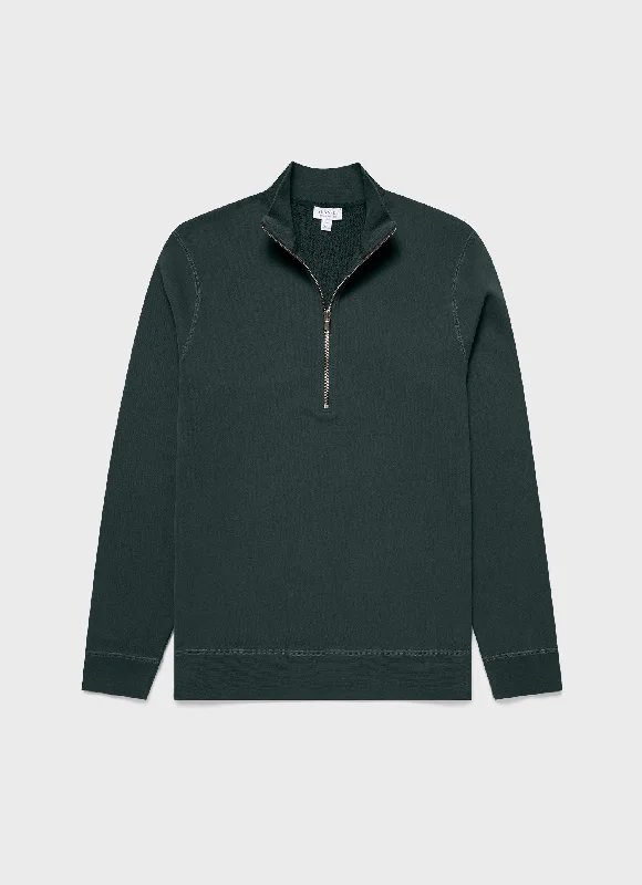 Running Men's SportswearMen's Half Zip Loopback Sweatshirt in Holly Green