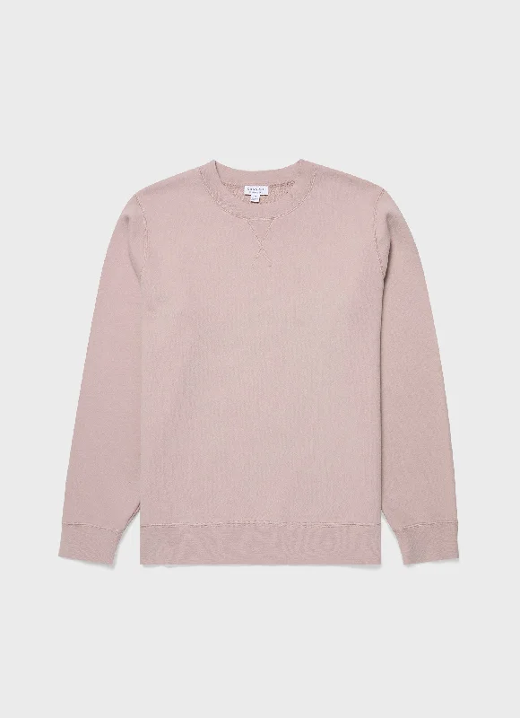 Stylish and Functional Men's SportswearMen's Loopback Sweatshirt in Pale Pink