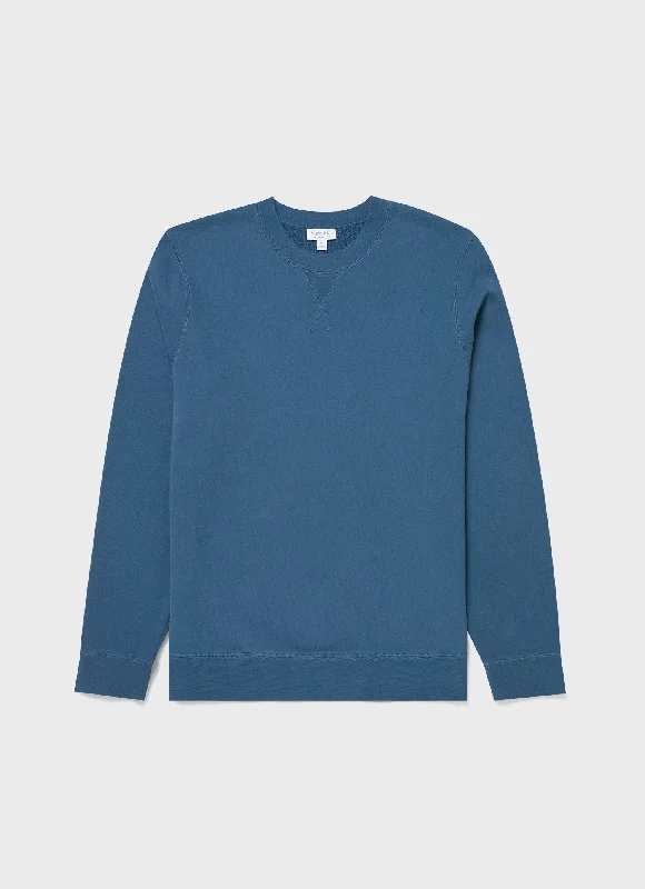 Warm Men's SportswearMen's Loopback Sweatshirt in Steel Blue