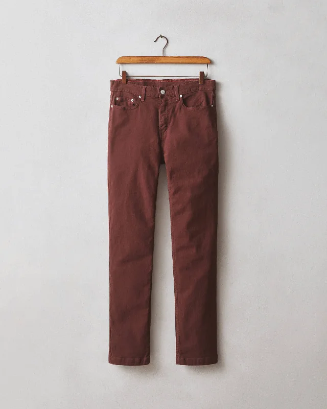 Lightweight Men's Linen PantsRoughneck Pant Straight - Rum Raisin