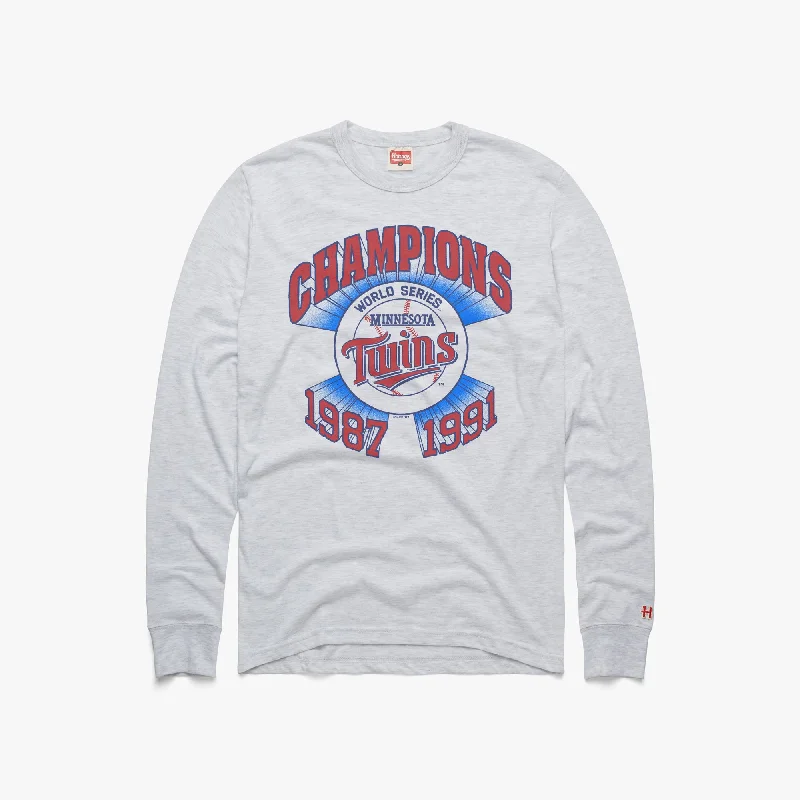 Layered Men's VestsMinnesota Twins World Series Champs Long Sleeve Tee