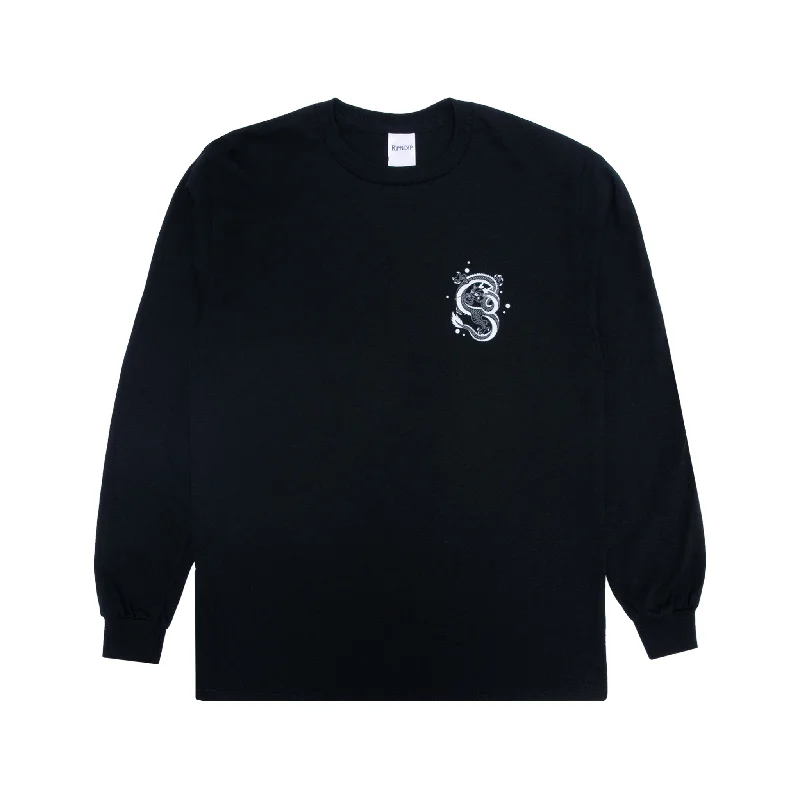 Men's Shirts with Raw-Edge HemlinesMystic Jerm Long Sleeve (Black)