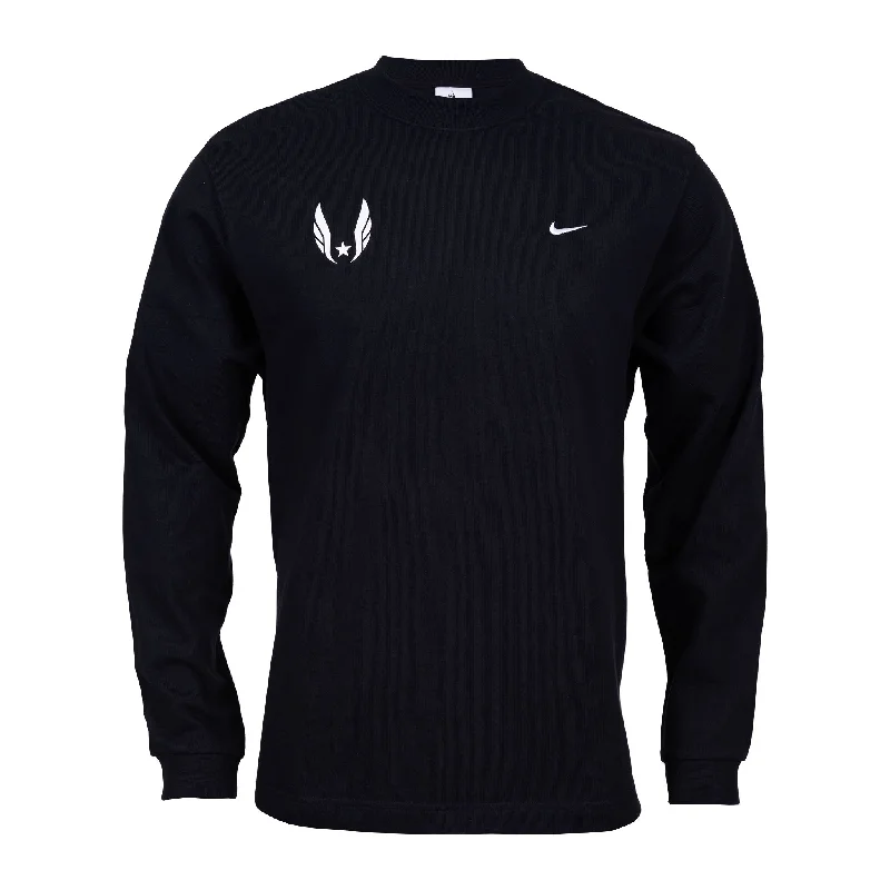 Men's Shirts with Geometric PatternsNike USATF Men's Long Sleeve Top