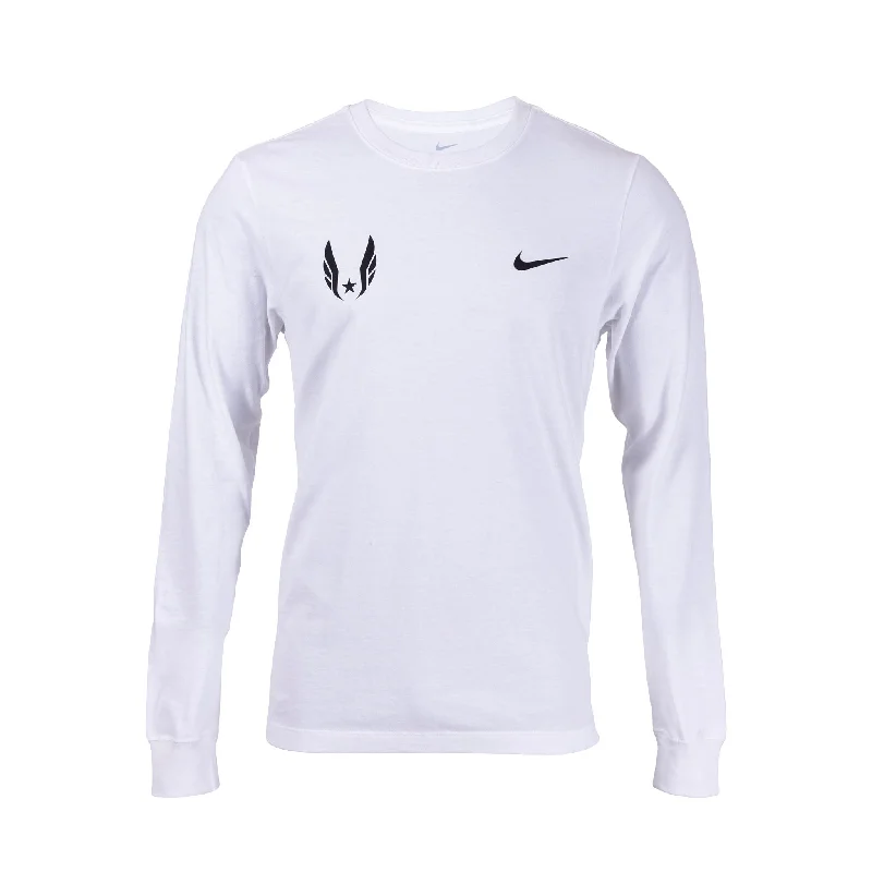 Men's Shirts with Pin CollarsNike USATF Federation Classic Long Sleeve Tee