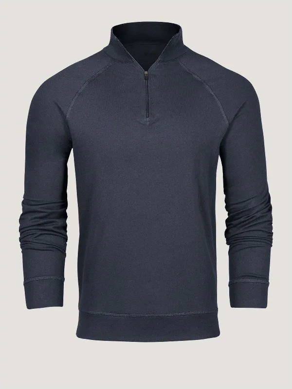 Durable Men's SportswearOdyssey Blue Quarter Zip