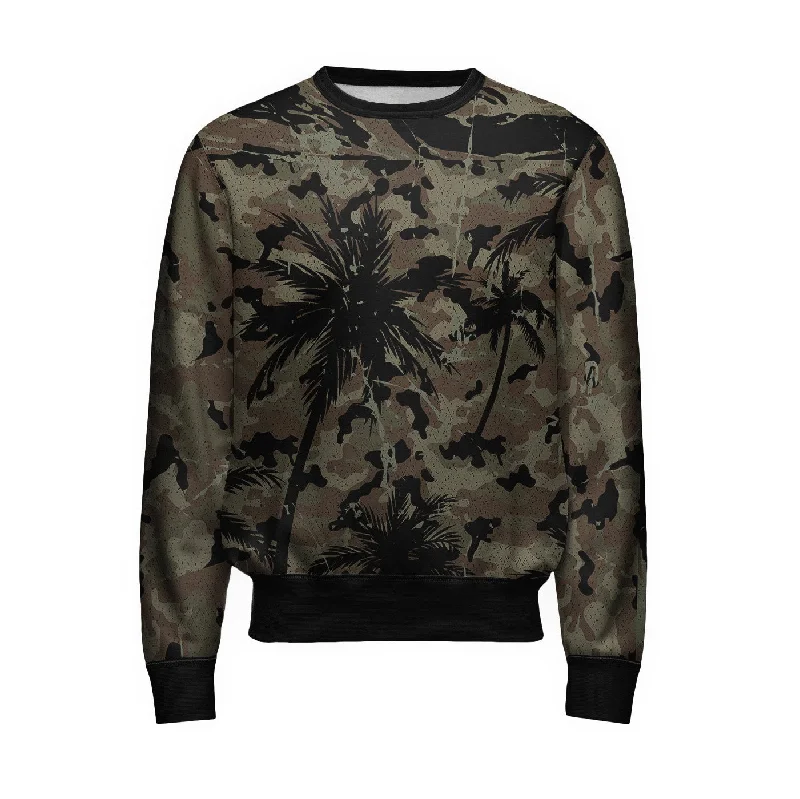 Stretch-Fit Men's SportswearPalm Camo Sweatshirt