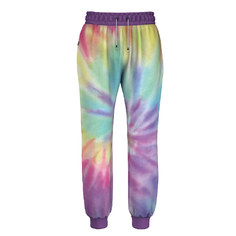 Men's Patterned Pants with ChecksPastel Dye Sweatpants