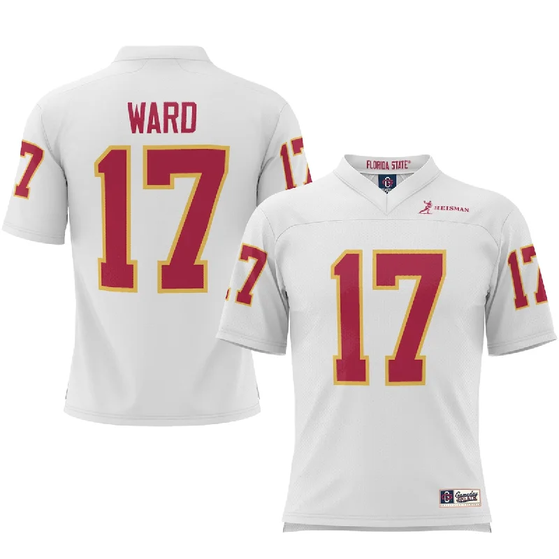 Compression Men's SportswearProSphere Charlie Ward Throwback #17 Heisman Football Jersey - White