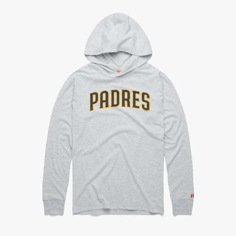 Men's Shirts with Bow TiesSan Diego Padres Jersey Logo Lightweight Hoodie