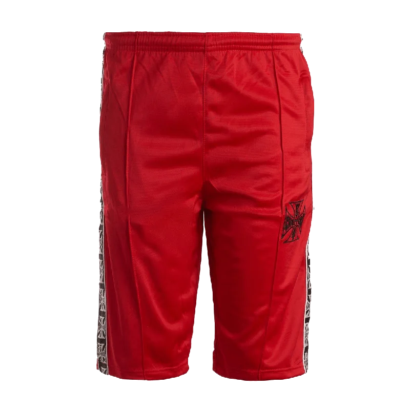 Men's Pants with Pleated FrontsWCC Basketball Short - Red